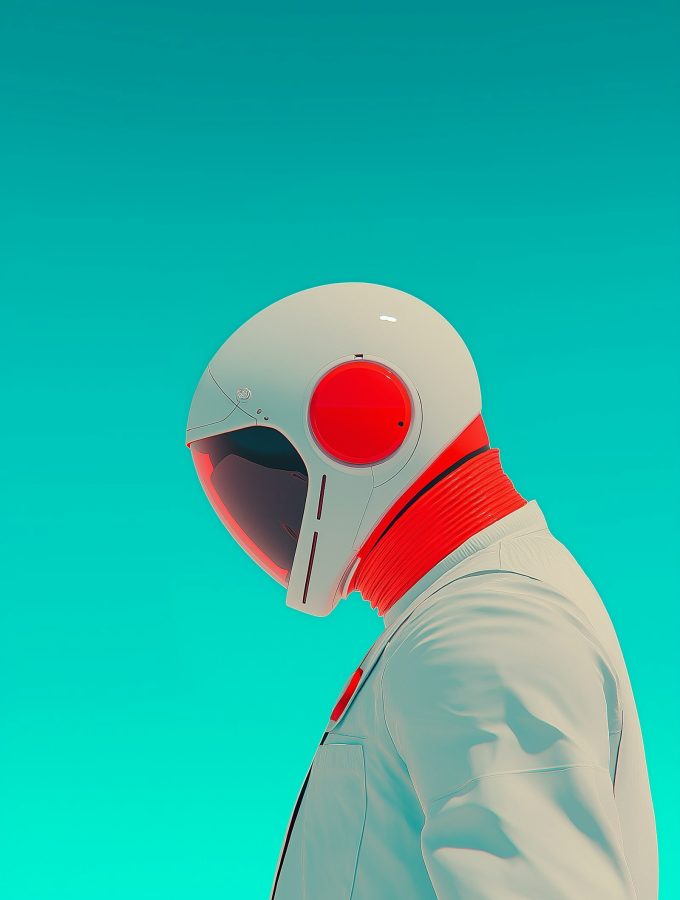 Futuristic Astronaut Portrait