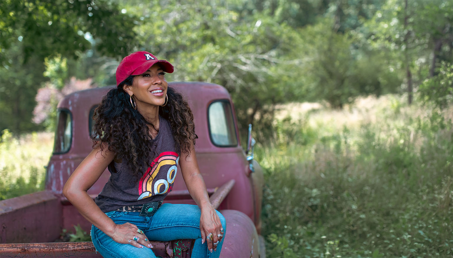 Adassa in the summer time, on the outskirts of Nashville.